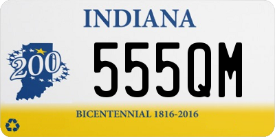 IN license plate 555QM