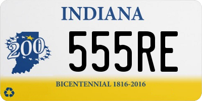 IN license plate 555RE