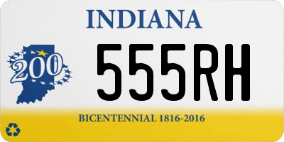 IN license plate 555RH