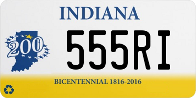 IN license plate 555RI