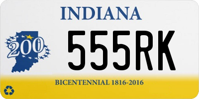 IN license plate 555RK