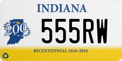 IN license plate 555RW