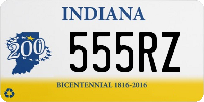 IN license plate 555RZ