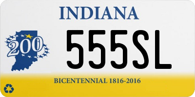 IN license plate 555SL