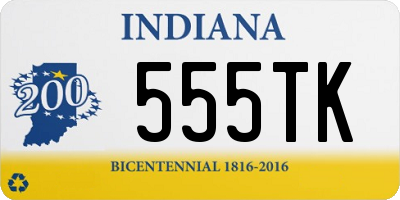 IN license plate 555TK