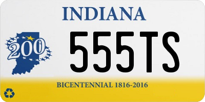 IN license plate 555TS