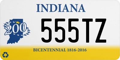 IN license plate 555TZ