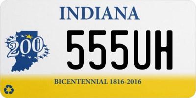 IN license plate 555UH