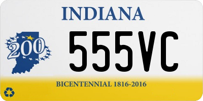 IN license plate 555VC