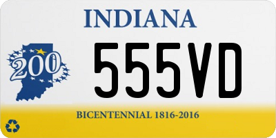 IN license plate 555VD