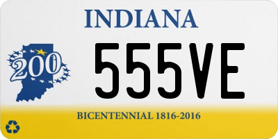 IN license plate 555VE