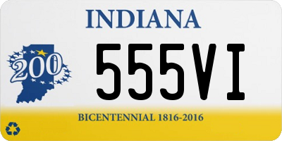 IN license plate 555VI