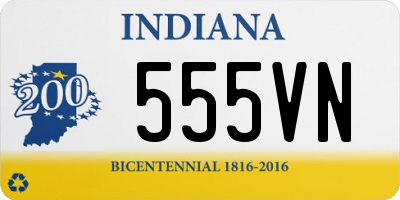 IN license plate 555VN