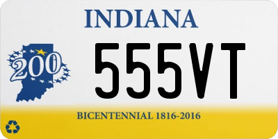 IN license plate 555VT