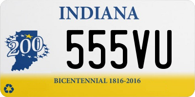 IN license plate 555VU