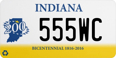 IN license plate 555WC