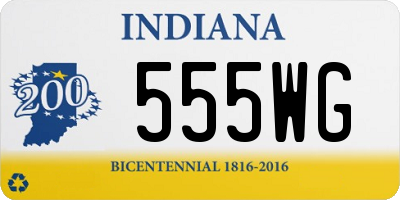 IN license plate 555WG