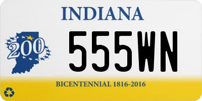 IN license plate 555WN