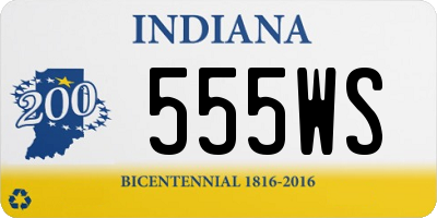 IN license plate 555WS