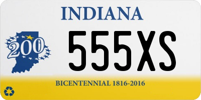 IN license plate 555XS