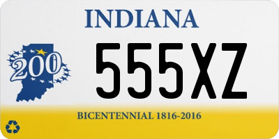 IN license plate 555XZ