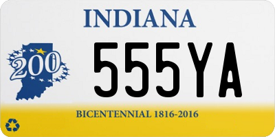 IN license plate 555YA