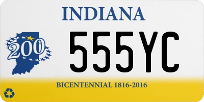 IN license plate 555YC