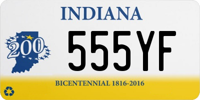 IN license plate 555YF