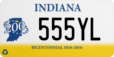 IN license plate 555YL