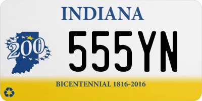 IN license plate 555YN