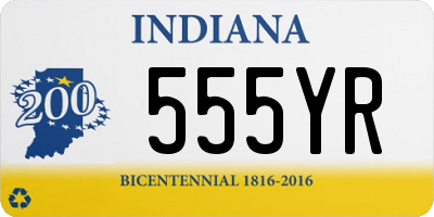 IN license plate 555YR