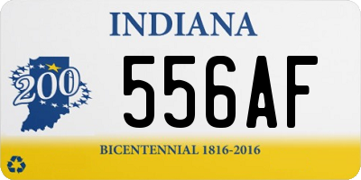 IN license plate 556AF