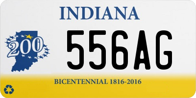 IN license plate 556AG