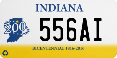 IN license plate 556AI