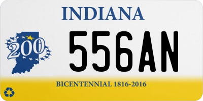 IN license plate 556AN