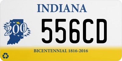 IN license plate 556CD