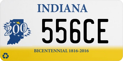 IN license plate 556CE