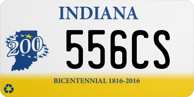 IN license plate 556CS