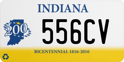 IN license plate 556CV