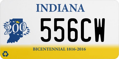 IN license plate 556CW