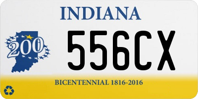 IN license plate 556CX