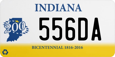 IN license plate 556DA