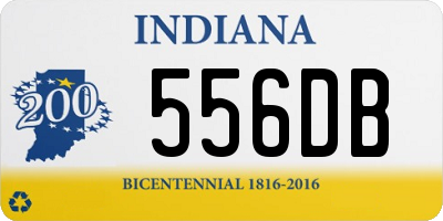 IN license plate 556DB