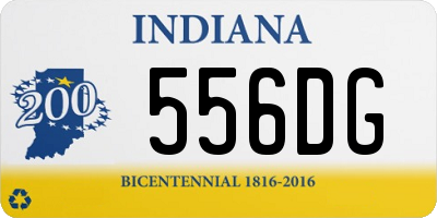 IN license plate 556DG