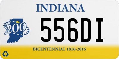 IN license plate 556DI