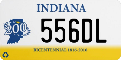 IN license plate 556DL