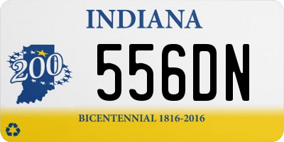 IN license plate 556DN