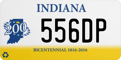 IN license plate 556DP