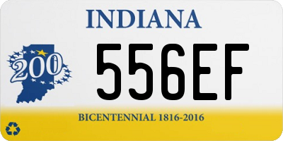 IN license plate 556EF