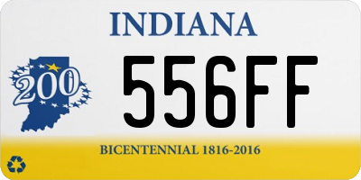 IN license plate 556FF